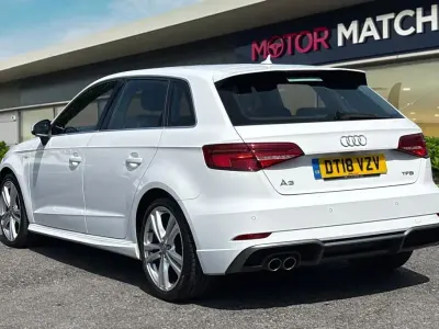 Used Audi A3 Sportback S-Line 2018 White Hatchback