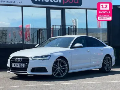 Used Audi A6 Black Edition 190 HP (139 kW) 2017 White Sedan