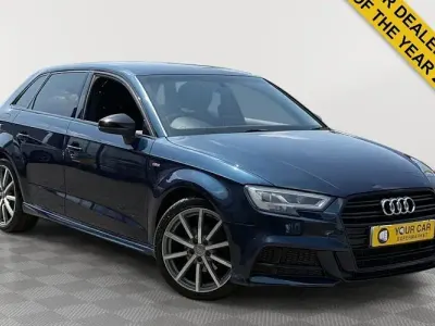Used Audi A3 Sportback Black Edition 150 HP (110 kW) 2019 Blue Hatchback