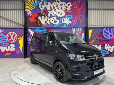 Used VW T6 Highline 150 HP (110 kW) 2017 Black Van
