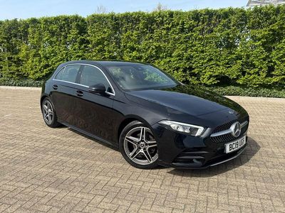 Used Mercedes A180 AMG line 136 HP (100 kW) 2019 Black Hatchback