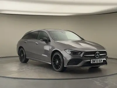 Used Mercedes CLA250e Shooting Brake AMG line 2023 Mountain grey Estate