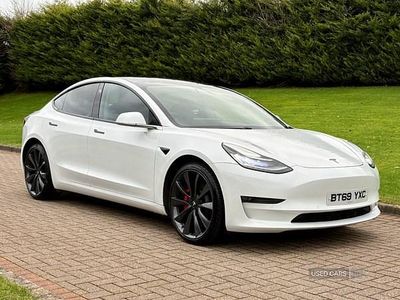 Used Tesla Model 3 Performance 461 kW (627 HP) 2019 White Sedan