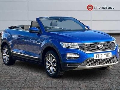 Used VW T-Roc Cabriolet Design 150 HP (110 kW) 2021 Metallic  ravenna blue Cabriolet