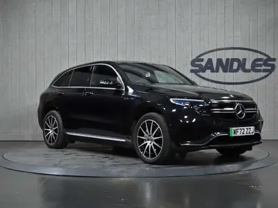 Used Mercedes EQC400 AMG line 300 kW (408 HP) 2022 Black SUV