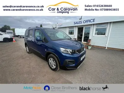 Used Peugeot Rifter Allure 100 HP (73 kW) 2021 Blue MPV