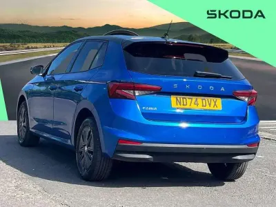 Used Skoda Fabia Design Edition 95 HP (69 kW) 2024 Blue Hatchback