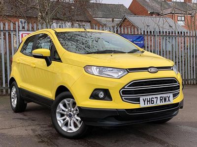 Yellow Used 2017 Ford Ecosport Zetec SUV | £6,495 (Fair price)