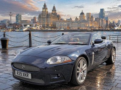 Used Jaguar XKR Supercharged 420 HP (308 kW) 2007 Blue Cabriolet