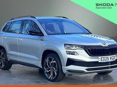 Used Skoda Karoq SportLine 110 HP (80 kW) 2025 Brilliant silver metallic SUV