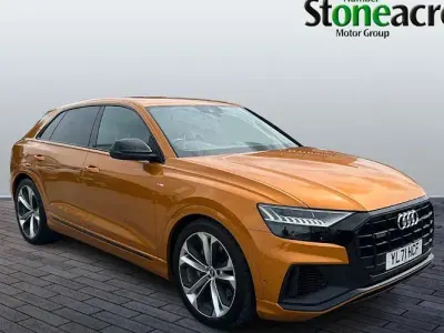 Used Audi Q8 Black Edition 381 HP (280 kW) 2022 Orange SUV
