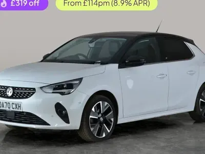 Używany Vauxhall Corsa-e Elite 100 kW (136 KM) 2020 Biały Hatchback