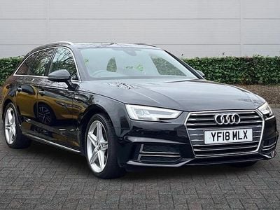 Used Audi A4 S-Line 150 HP (110 kW) 2018 Black Estate