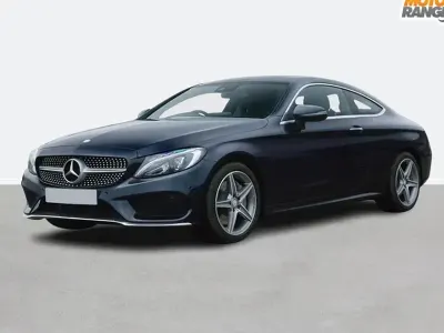 Usado Mercedes C300 AMG Line Premium 2018 Azul Coupe