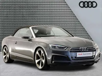 Used Audi A5 Cabriolet S-Line 190 HP (139 kW) 2019 Grey Cabriolet