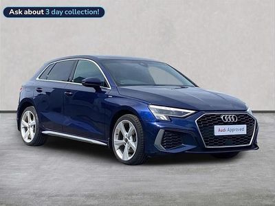 Begagnad Audi A3 e-tron S-Line 204 HK (150 kW) 2023 Blå Halvkombi