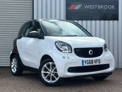 Begagnad Smart ForTwo Coupé Passion 71 HK (52 kW) 2018 Svart Sportkupé