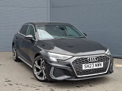 Used Audi A3 S-Line 110 HP (80 kW) 2023 Black Sedan