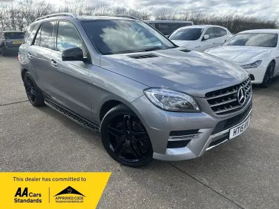 Used Mercedes ML350 AMG line 258 HP (189 kW) 2015 Silver SUV