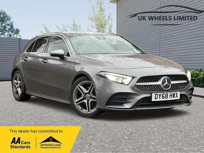 Used Mercedes A200 AMG line 163 HP (119 kW) 2018 Grey Hatchback