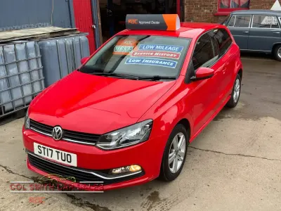Käytetty VW Polo Edition 60 HP (44 kW) 2017 Punainen Viistoperä