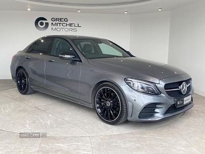 Begagnad Mercedes C220 AMG line 194 HK (142 kW) 2021 Grå Sedan