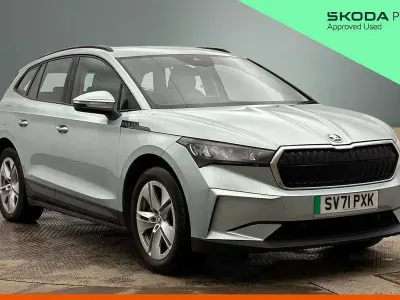 Used Skoda Enyaq iV 97 kW (132 HP) 2021 Arctic silver metallic SUV