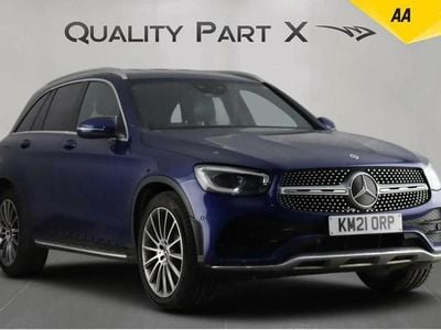 Blue Used 2021 Mercedes GLC220 AMG Line Premium Estate | £23,398 (Fair price)