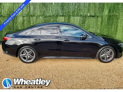 Usado Mercedes CLA180 AMG Line Premium 136 CV (100 kW) 2022 Negro Berlina