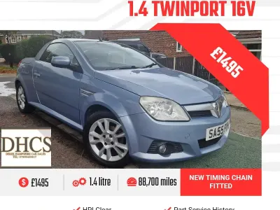 Second-hand Vauxhall Tigra Sport 90 CP (66 kW) 2006 Albastru Cabrio