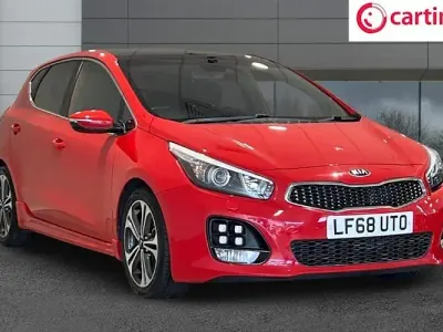 Used Kia Ceed GT-Line S 136 HP (100 kW) 2018 Red Hatchback