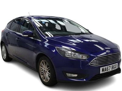 Used Ford Focus Zetec 120 HP (88 kW) 2017 Blue Hatchback