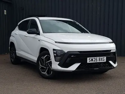 New Hyundai Kona N Line 115 HP (84 kW) 2026 Special solid  atlas white SUV