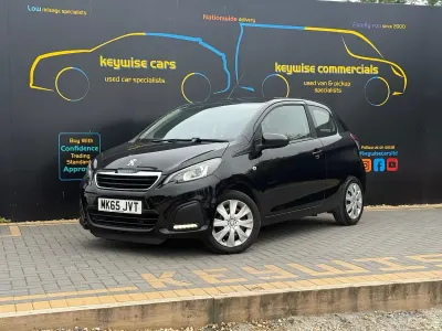 Used Peugeot 108 Active 68 HP (50 kW) 2015 Black Hatchback