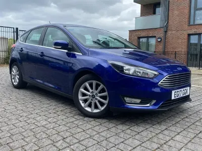 Used Ford Focus Titanium 2017 Blue Hatchback