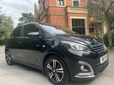 Used Peugeot 108 GT-line 82 HP (60 kW) 2017 Black Hatchback