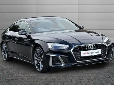 Used Audi A5 Sportback S-Line 201 HP (147 kW) 2023 Mythos black Hatchback