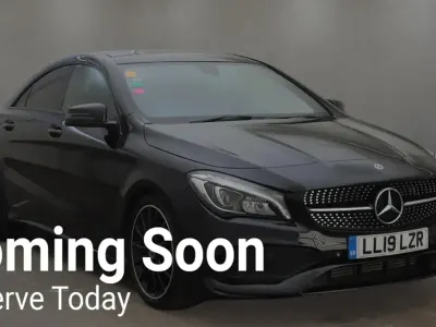 Used Mercedes CLA200 AMG line 156 HP (114 kW) 2019 Black Coupe