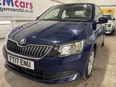 Begagnad Skoda Fabia SE 75 HK (55 kW) 2017 Blå Halvkombi