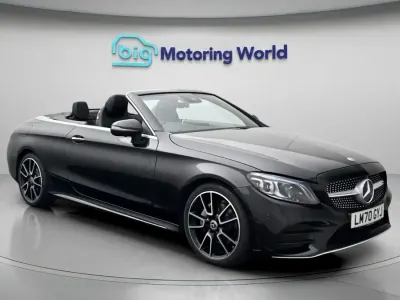 Used Mercedes C200 AMG line 198 HP (145 kW) 2020 Black Cabriolet