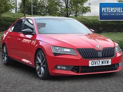Used Skoda Superb SportLine 220 HP (161 kW) 2017 Red Hatchback