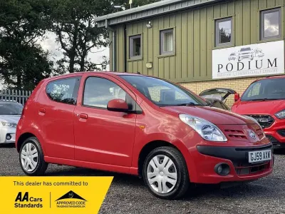 Used Nissan Pixo N-TEC 68 HP (50 kW) 2009 Red Hatchback