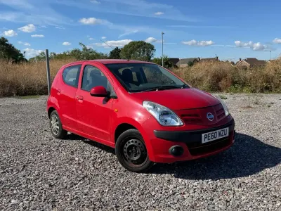 Used Nissan Pixo N-TEC 68 HP (50 kW) 2010 Red Hatchback
