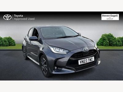 Grey Used 2023 Toyota Yaris Hybrid Design Hatchback | £18,682 (Fair price)