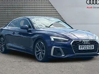 Used Audi A5 S-Line 204 HP (150 kW) 2022 Blue Coupe