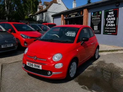 Używany Fiat 500 Lounge 69 KM (50 kW) 2016 Różowy Hatchback
