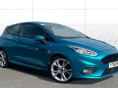 Used Ford Fiesta ST-Line 101 HP (74 kW) 2018 Blue Hatchback