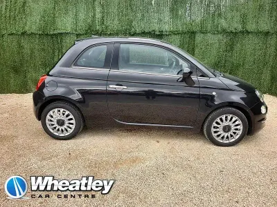 Used Fiat 500 Lounge 69 HP (50 kW) 2017 Black Hatchback
