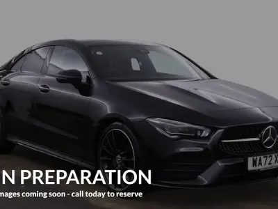 Used Mercedes CLA180 AMG line 136 HP (100 kW) 2022 Black Coupe