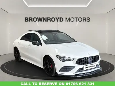 Used Mercedes CLA220 AMG line 2019 White Coupe